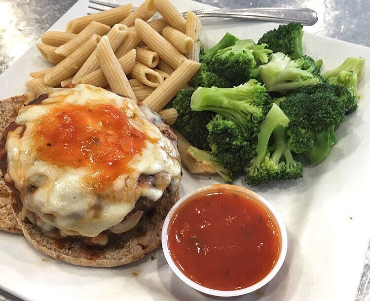 Double Pizza Bison Burger